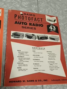 AR-61 SAMS Photofact Auto Radio Vol April #2