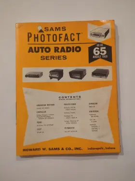 AR-65 SAMS Photofact Auto Radio Book Dodge Charger