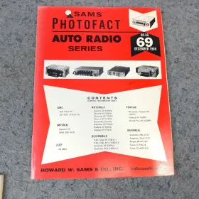 AR-69 SAMS Service Manual Photofact Auto Radio Vol
