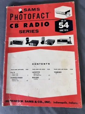 CB-54 SAMS Howard Radio Service Manual Cobra Midland