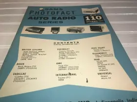 AR-110 SAMS PHOTOFACT Auto Radio Schematics #2