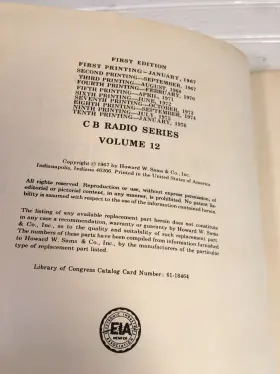 CB-12 SAMS PHOTOFACT Schematics Service Data Manual #3
