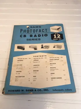 CB-12 SAMS PHOTOFACT Schematics Service Data Manual
