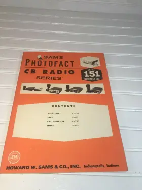 CB-151 SAMS PHOTOFACT Schematics Service Data Manual #2