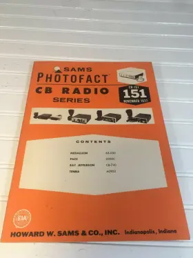 CB-151 SAMS PHOTOFACT Schematics Service Data Manual