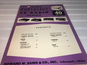 CB-40 SAMS PHOTOFACT Schematics Service Data Manual #2