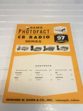 CB-97 SAMS PHOTOFACT Schematics Service Data Manual
