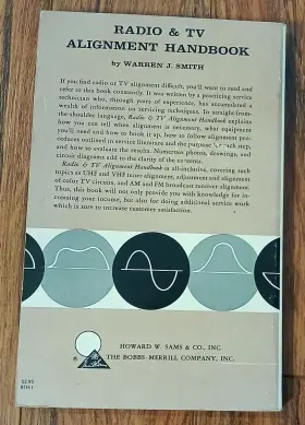 RTH-1 SAMS Photofact Pub Radio Tv Alignment Handbook Warren #2