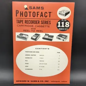 TR-118 SAMS Photofact Tape Recorder