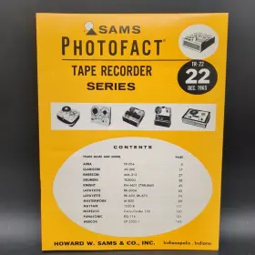 TR-22 SAMS Photofact Tape Recorder December