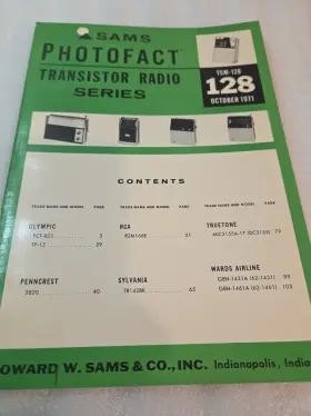 TSM-128 SAMS Photofact Transistor Radio Rca Truetone