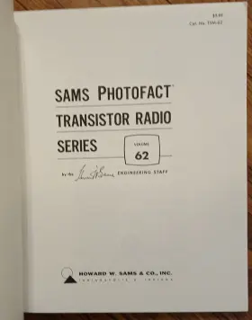 TSM-62 SAMS Photofact Transistor Radio #3