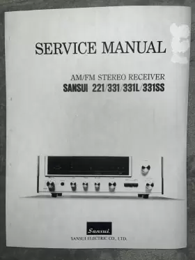 221-331-331L-331SS SANSUI Stereo Service Manual Photocopy