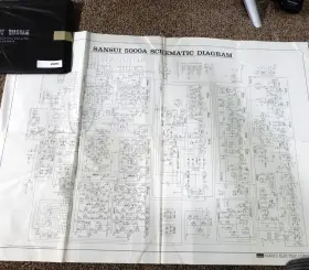 25062 SANSUI Receiver Paper Schematic Sleeve