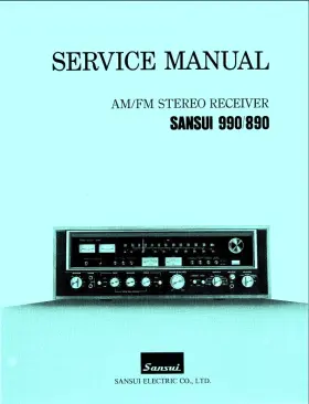 990-890 SANSUI Am Fm Stereo Receiver Service Manual Comb