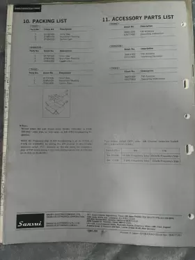 9900Z SANSUI Service Manual #3