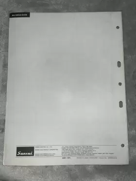 A-E750 SANSUI Service Manual #2