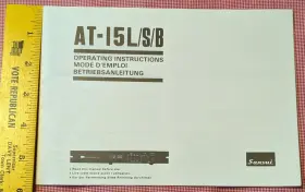 AT-15L-S-B SANSUI Operating Languages