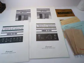 AT-555 SANSUI Amplifier Tuner Operating Instruction Manuals