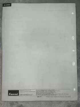 AU-D7-D5 SANSUI Service Manual #2