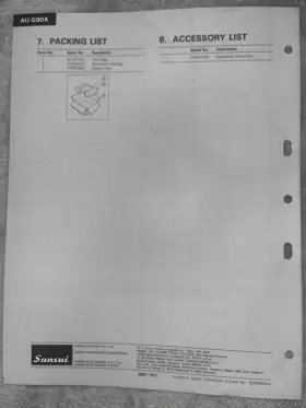 AU-G90X SANSUI Service Manual #2