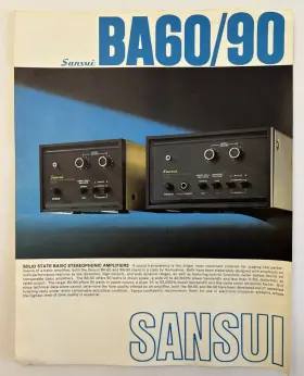 BA60-90 SANSUI Solid Amplifier Sheet