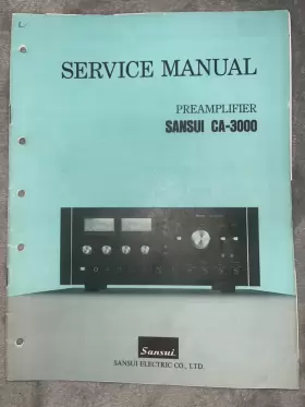 CA-3000 SANSUI Service Manual Preamplifier