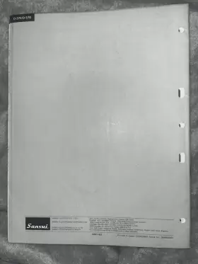 D-370 SANSUI Service Manual #2