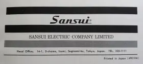 D-970 SANSUI Cassette Deck Service Manual #3