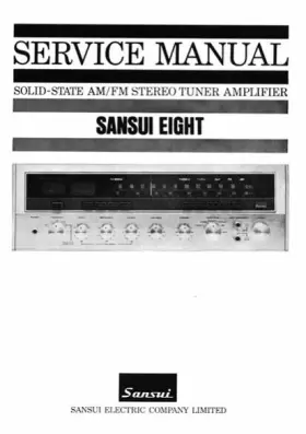 EIGHT-8 SANSUI Receiver Owners Manual Service #2