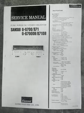 G-9700-971 SANSUI Stereo Service Manual Photocopy