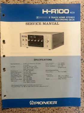 H-R100 SANSUI Track Stereo Recording Deck Service Manual