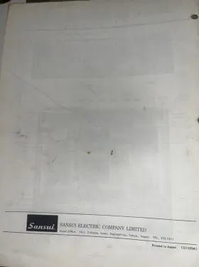 MC-50 SANSUI Turntable Service Manual