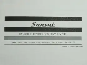 PA-100 SANSUI Public Amplifier Owners Service Manual #2