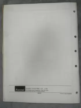 QRX-5001 SANSUI Service Manual #3