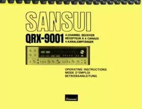 QRX-9001 SANSUI Stereo Receiver Owners Manual Service