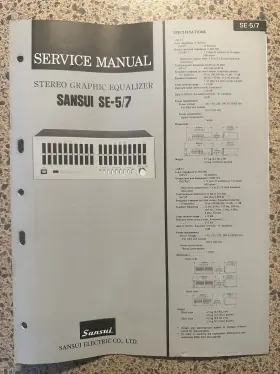 SE5-7 SANSUI Equalizer Service Manual Printed