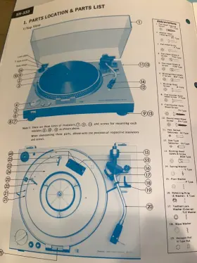 SR-333 SANSUI Turntable Service Manual #2