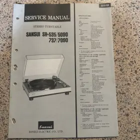SR-535-5090 SANSUI Stereo Turntable Service Manual