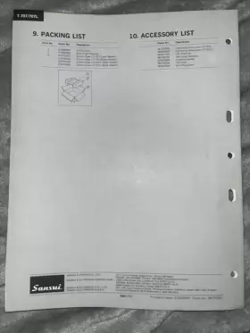 T-707 SANSUI Stereo Tuner Service Manual #2