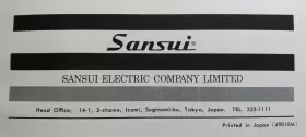 T-710 SANSUI Stereo Tuner Service Manual #3
