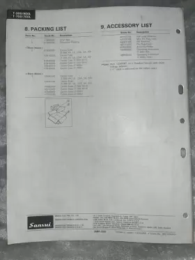 T-900 SANSUI Stereo Tuner Service Manual #3