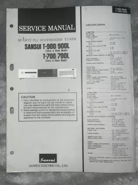 T-900 SANSUI Stereo Tuner Service Manual