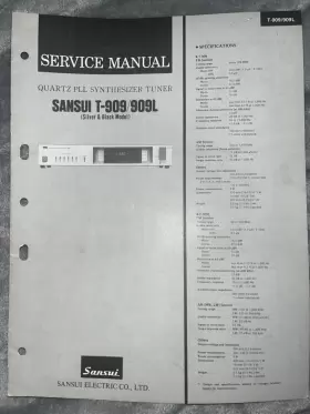 T-909 SANSUI Stereo Tuner Service Manual