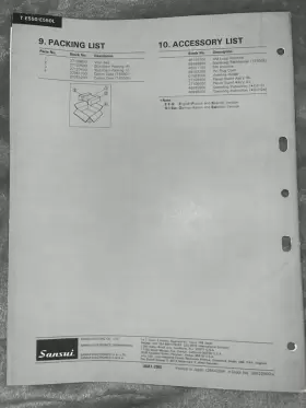 T-E550 SANSUI Stereo Tuner Service Manual #2