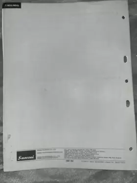 T-M55 SANSUI Stereo Tuner Service Manual #2
