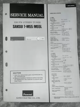 T-M55 SANSUI Stereo Tuner Service Manual