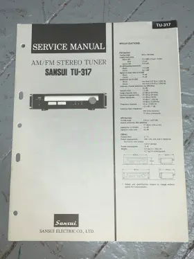 TU-317 SANSUI Stereo Tuner Service Manual