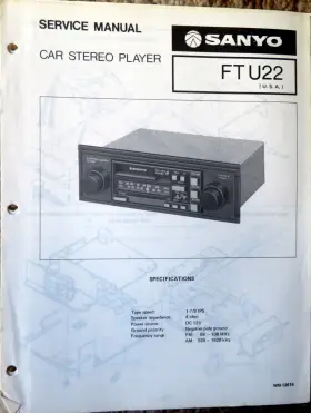 FT-U22 SANYO Service Manual Car Stereo Player Supplements