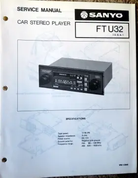 FT-U32 SANYO Service Manual Car Stereo Player